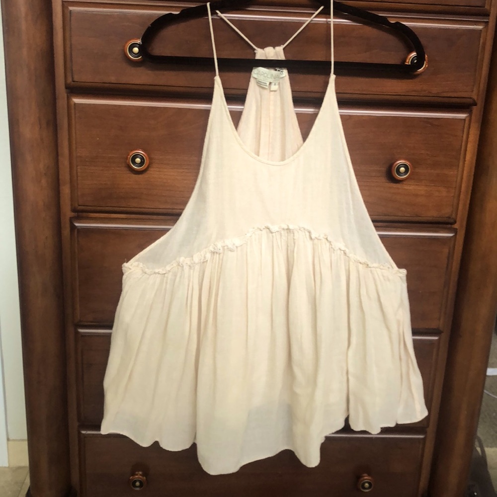 Carolina K Cream racerback Top